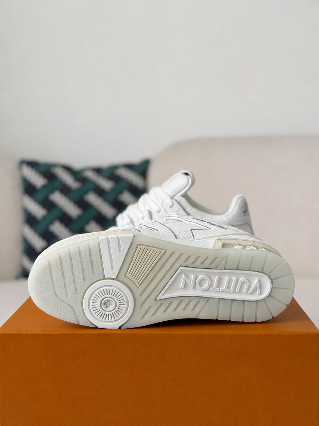 LV Trainer Sneaker White