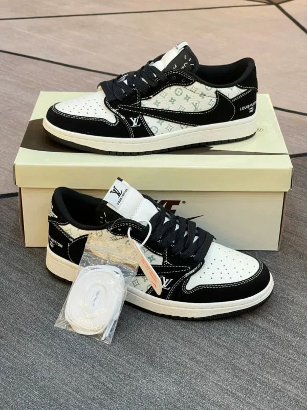 Louis Vuitton x Nike Air Jordan 1 Low “Panda Monogramâ€