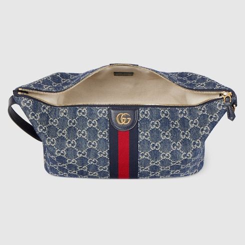 Women's Medium Vanity Top Handle Bag With Canvas And Leather Trim
