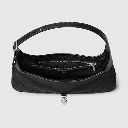 Women's Medium Jackie Slim Shoulder Bag With GG Canvas And Piston Closure