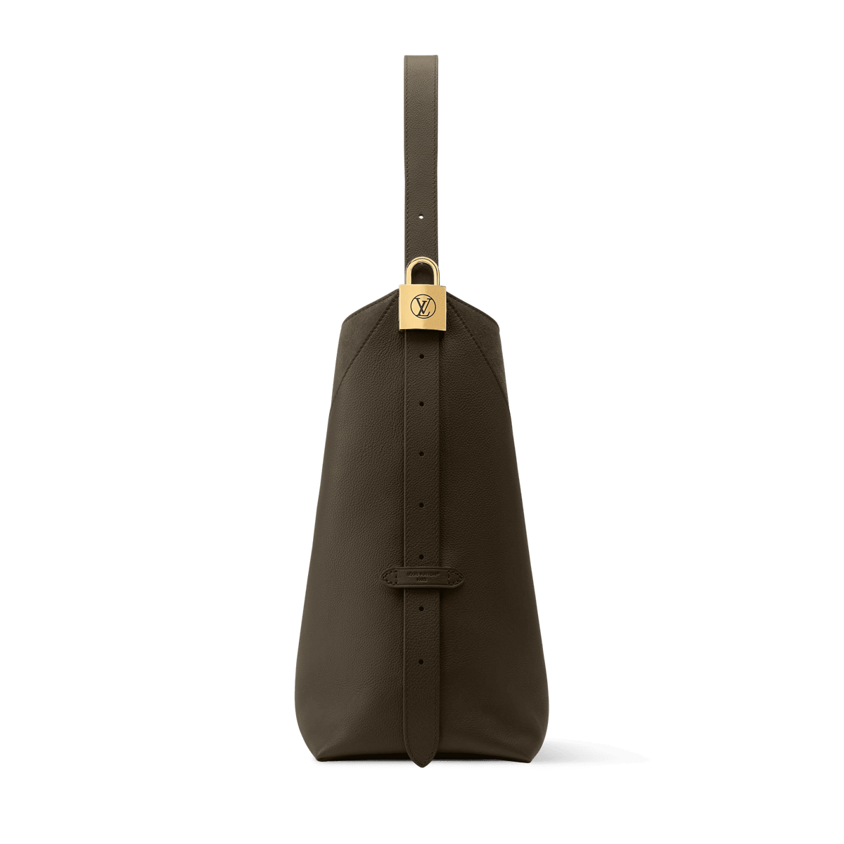 Women's Low Key Hobo MM Dark Fango Leather Hobo Bag