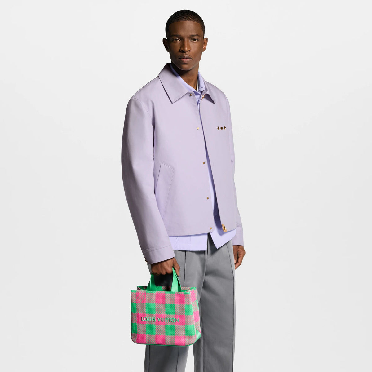 Men's Mini Shopper Tote Monogram Calf Leather