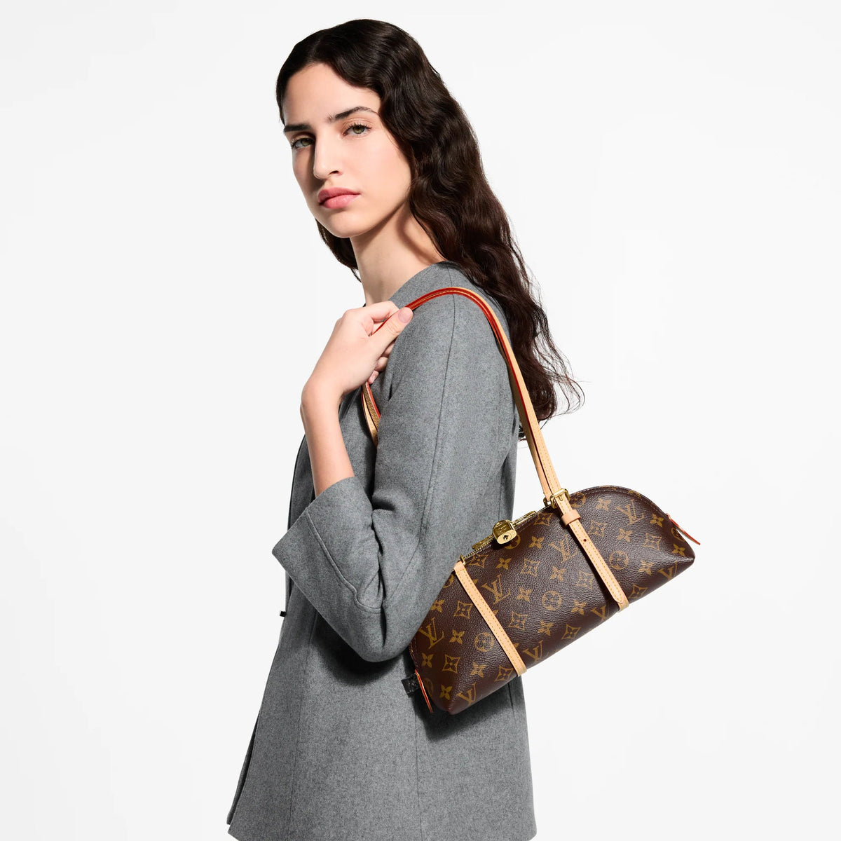 Women's Squire East West Monogram Canvas Shoulder Bag