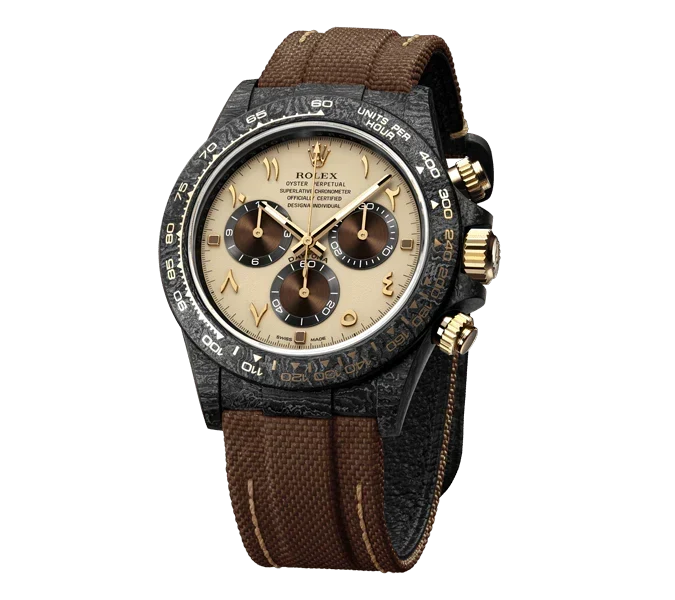 Diw Daytona carbon desert eagle arabic 40mm oyster black