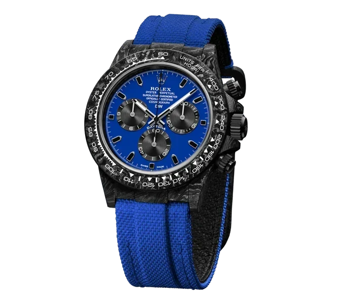 Diw Daytona carbon miami blue 40mm oyster black