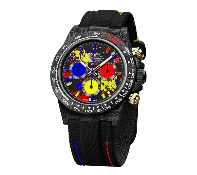 Diw Daytona motley 3d series 40mm oyster black