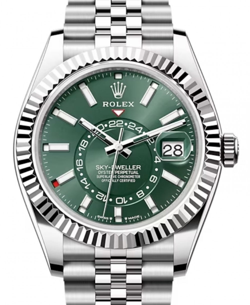 Sky-Dweller Green Dial Automatic 42mm Men's Watch 336934-0001