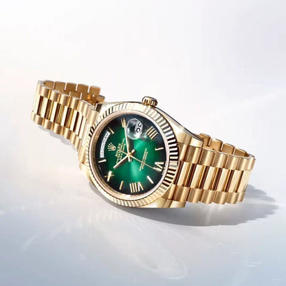 Day-Date 40 Oyster, 40 mm, Yellow Gold, Green Ombré Dial, Ref 228238-0069