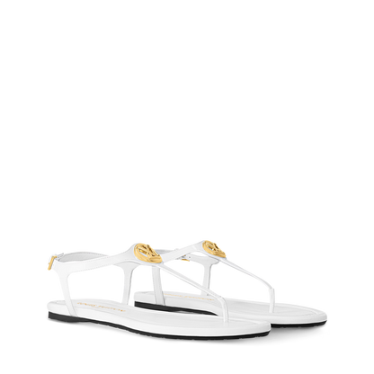 Women's Sunkiss Flat Sandal Patent Calf Leather 1AHKTB