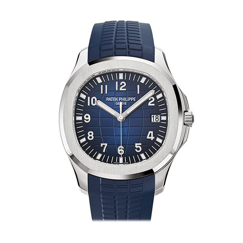 Patek Philippe Aquanaut Blue Dial 18K White Gold Men's Watch 5168G-001