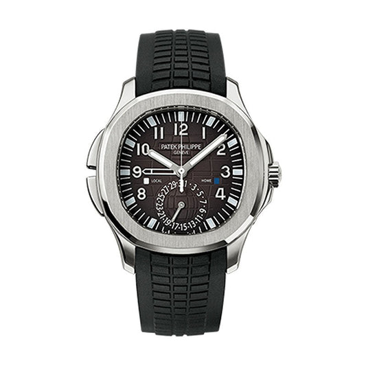 Patek Philippe Aquanaut Dual Time Black Dial Automatic Men's Watch 5164A-001