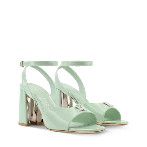 Women's Swing Rose Antique Patent Calf Leather Platform Sandal 1AJPLT