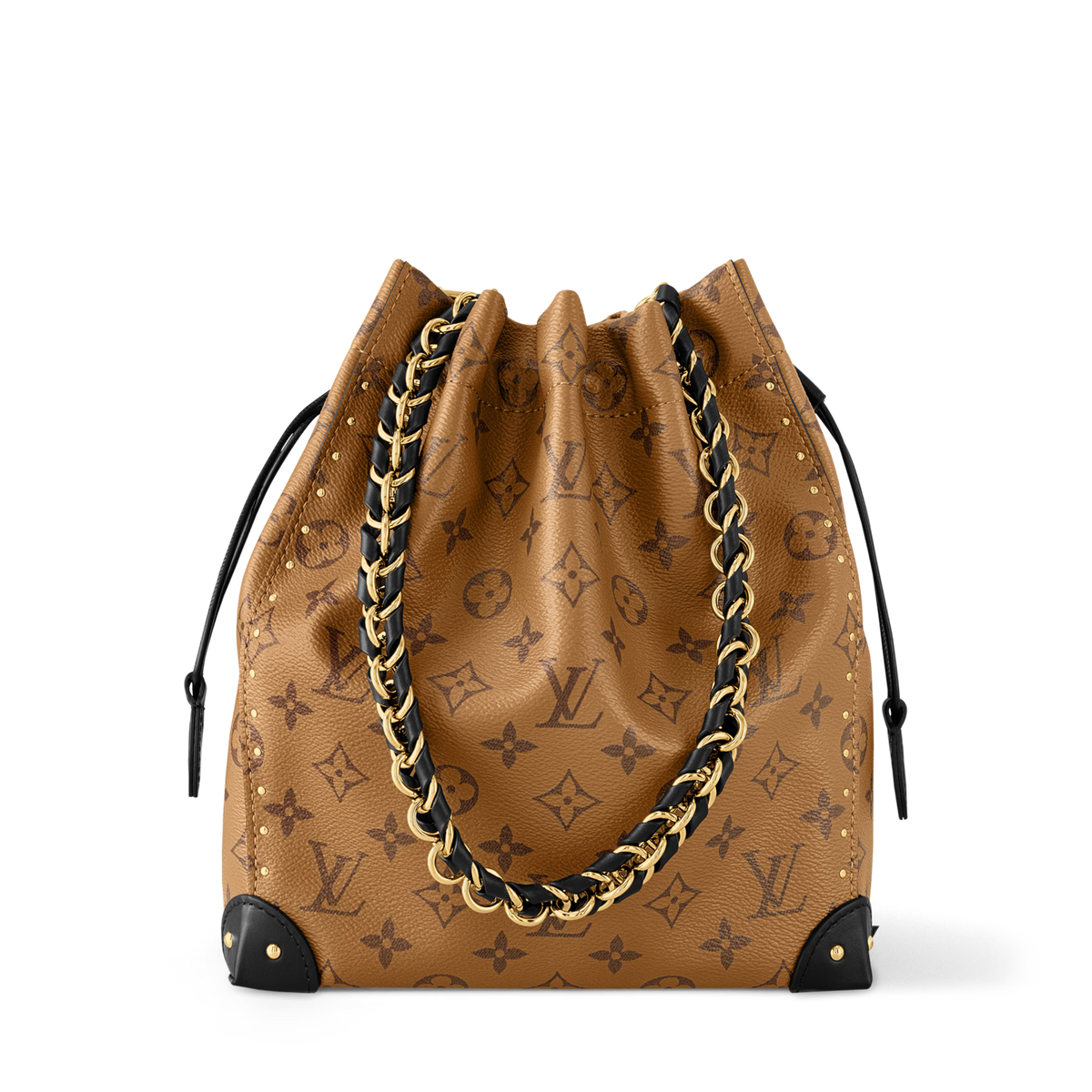 Women's Noé Trunk Tan Calfskin Leather Bucket Bag M29131