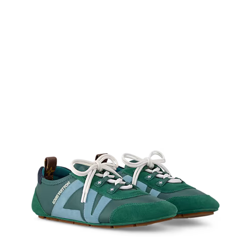 Women's LV Sneakerina Sneaker Green Lambskin 1AHNDY