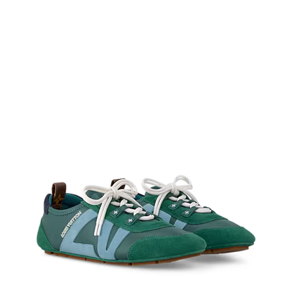 Women's LV Sneakerina Sneaker Green Lambskin 1AHNDY