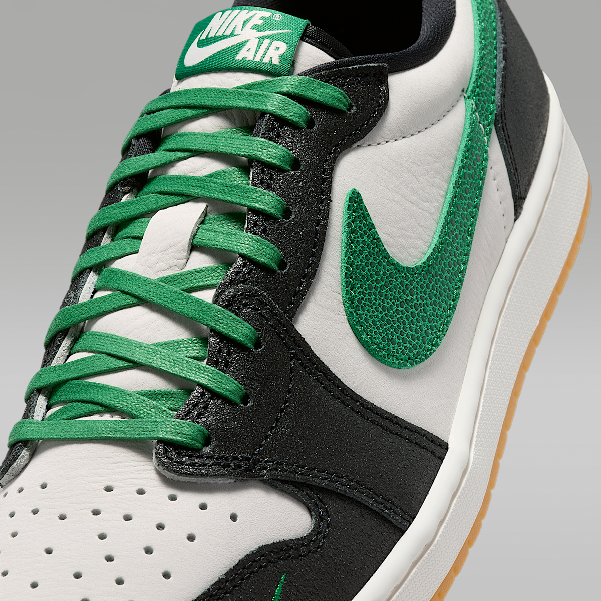 Air Jordan 1 Retro Low OG "Phantom and Pine Green" Shoes