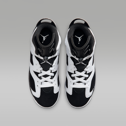 Jordan Air 6 Retro Big Kids' Shoes White/Black 384665-108