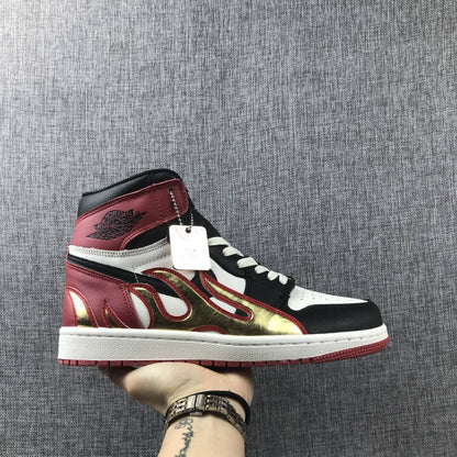 Air Jordan 1 Fire Bred Black Toe Limited AJ1 Classic