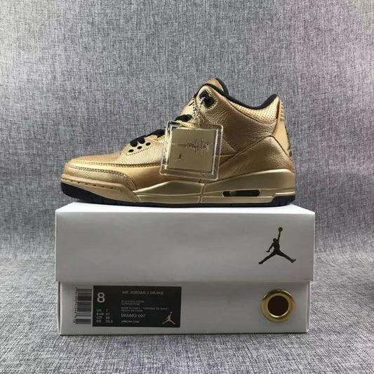 Air Jordan 3 61 X Golden Limited Edition AJ3 Classic