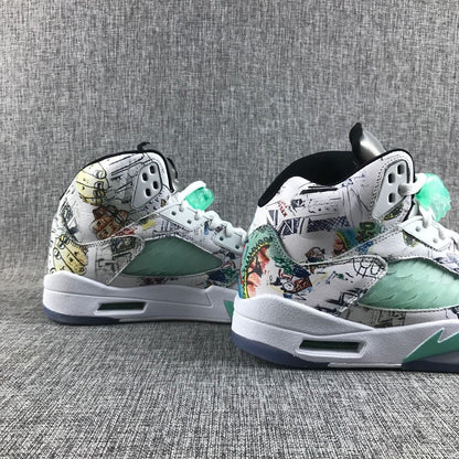 Air Jordan 5 Colorful Comic AJ5 Classic