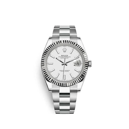 Datejust 41 White Dial Gold &amp; Steel Men's Watch M126334-0009