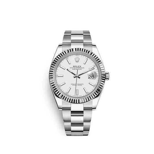 Datejust 41 White Dial Gold &amp; Steel Men's Watch M126334-0009