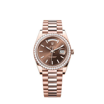 Day-Date 40, 18k Everose Gold with Diamond-set, 40mm, Ref# 228345rbr-0024
