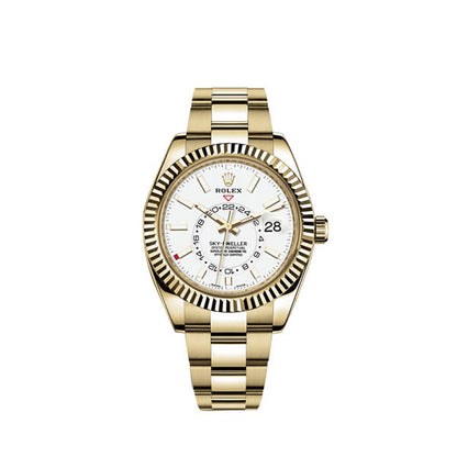 Sky-Dweller 42mm, 18k Yellow Gold, Ref# 326938-0005