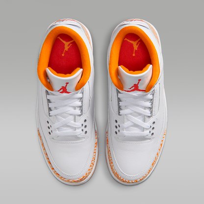 Air 3 Retro "White and Orange Peel" Shoes