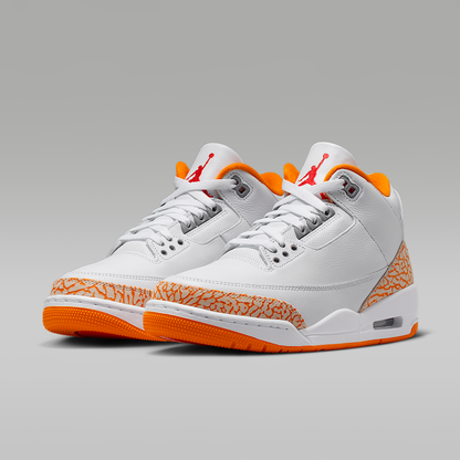 Air 3 Retro "White and Orange Peel" Shoes