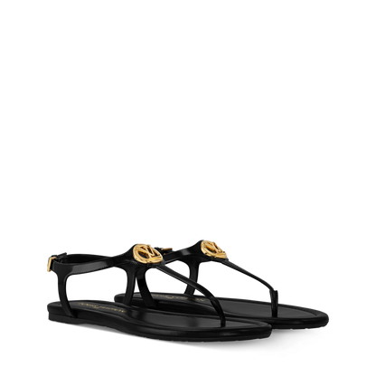 Women's Sunkiss Flat Sandal Patent Calf Leather 1AHKTB