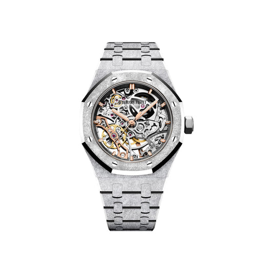 AP Royal Oak DOUBLE BALANCE WHEEL OPENWORKED Ref# 15466BC.GG.1259BC.01