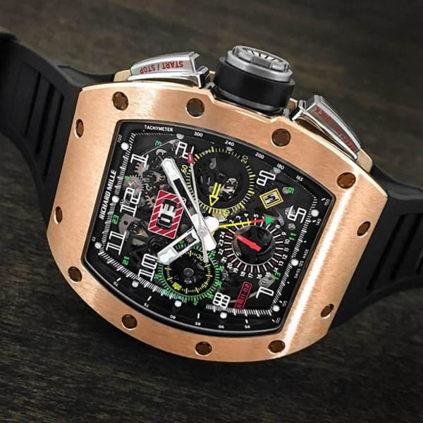 ðŸ"¥ðŸ"¥Best selling specialsðŸ"¥ðŸ"¥-RICHARD MILLE RM 11-02 Automatic Flyback Chronograph Dual Time Zone Rose Gold