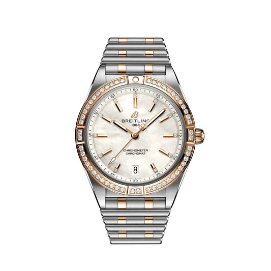 BT Chronomat Automatic 36 Stainless Steel & 18k Red Gold (Gem-set) Ref# U10380591A2U1
