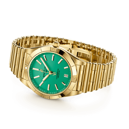 Breitling Chronomat Automatic 36 Victoria Beckham, 18k Yellow Gold, Ref# K103801A1L1K1, Unworn 2024