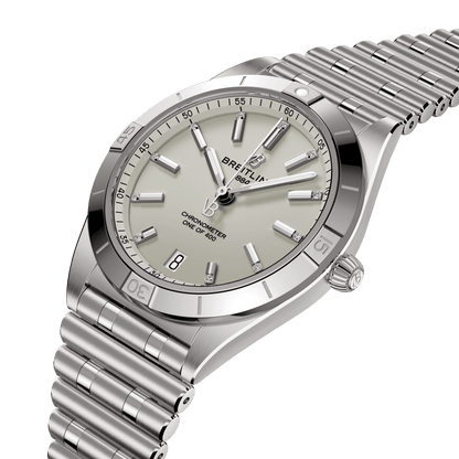 Breitling Chronomat Automatic 36 Victoria Beckham, Stainless steel and Diamonds, Ref# A103801A1G1A1, Unworn 2024