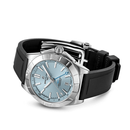 Breitling Chronomat Automatic GMT 40, Stainless steel and Platinum, Ref# P32398101C1S1, Unworn 2024