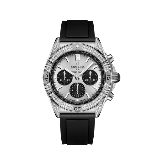 BT Chronomat B01 42, Stainless Steel and Diamonds, Ref# AB0134721G1S1, Unworn 2024