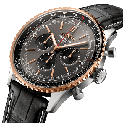 Breitling Navitimer B01 Chronograph 46, Stainless steel and 18k Red Gold, Ref# UB01371A1B1P1, Unworn 2024