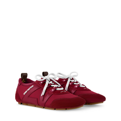 Women's LV Sneakerina Sneaker Ballerina Bordeaux Nylon Suede 1AIVJN