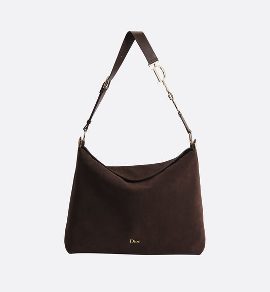 Large Suede Shoulder Bag