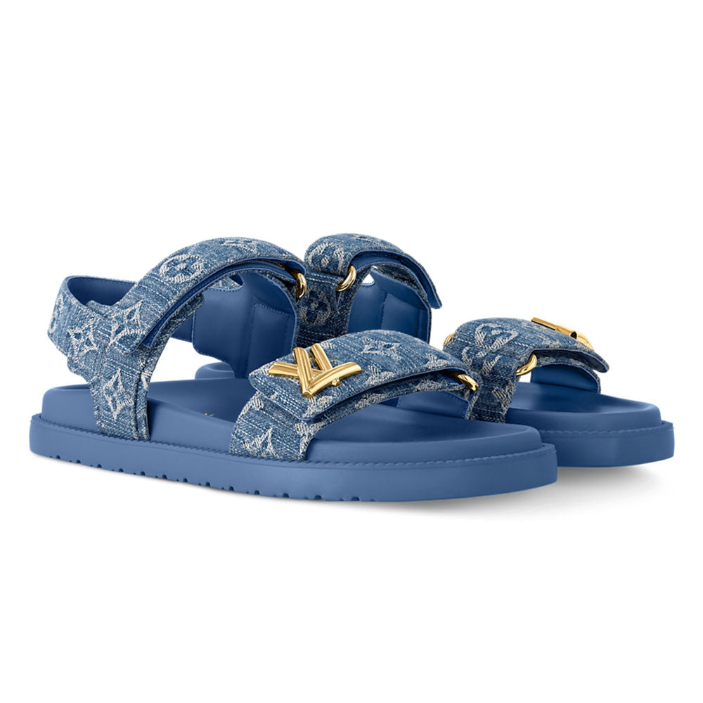 LV Sunset Sandals â€˜Blue Denim'