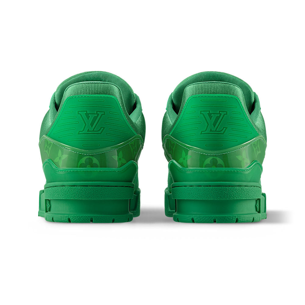LV Trainers Monogram-Printed Translucent PVC Green