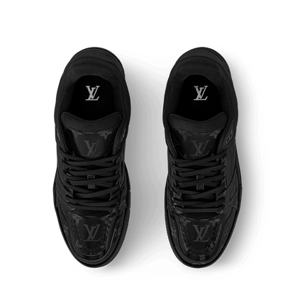 LV Trainers Monogram-Printed Translucent PVC Black