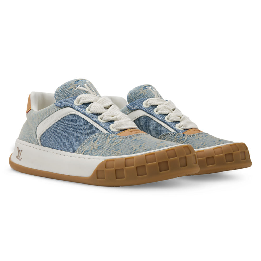 LV Tilted Sneaker Blue Denim