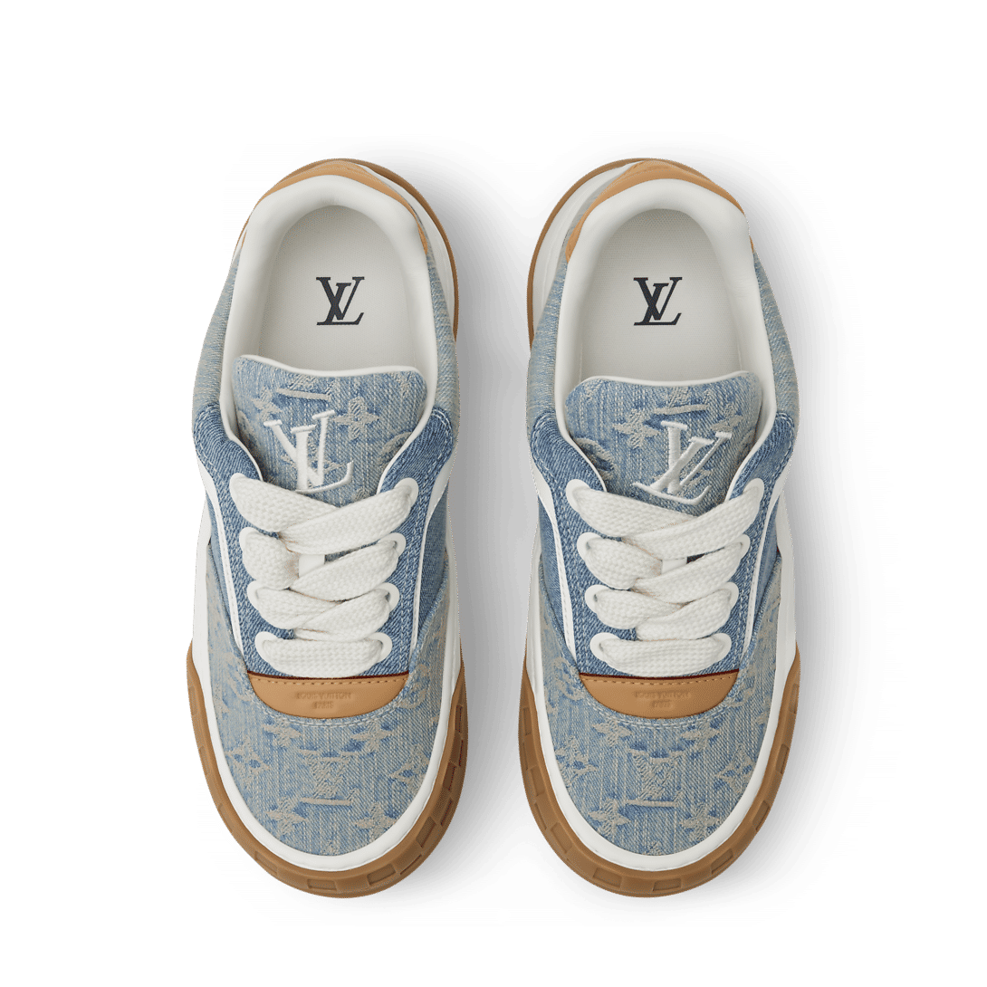 LV Tilted Sneaker Blue Denim