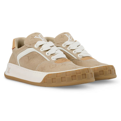 LV Tilted Sneaker Beige Denim