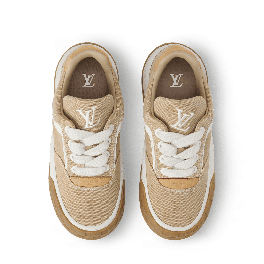 LV Tilted Sneaker Beige Denim