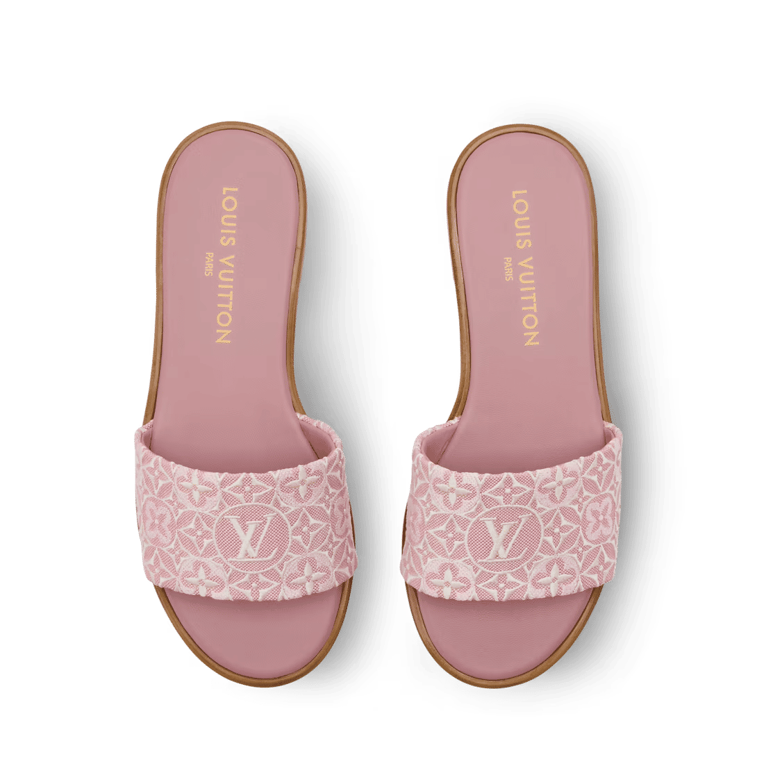 LV Lily Flat Mule Pink