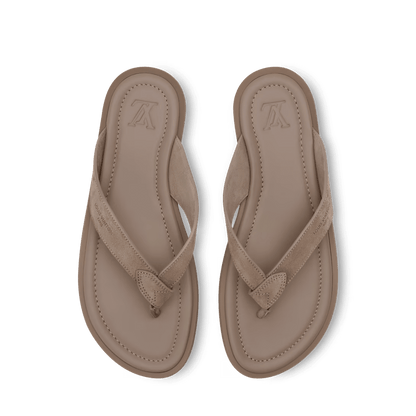 LV Sunset Thong Taupe Brown